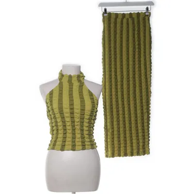 Set (Groen) van Fashion Nova Elastaan, Polyester