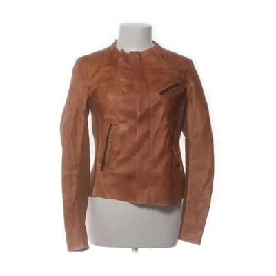 Leather jacket (Brown) from Denim Hunter Leather, Cotton, Polyester