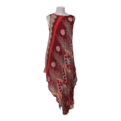Kaftan (Red, Multicolored) from Rayon Viscose