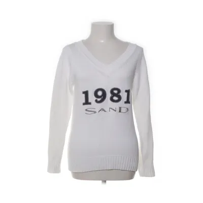 Pullover (Vit, Flerfärgad) från SAND White Bomull, Elastan
