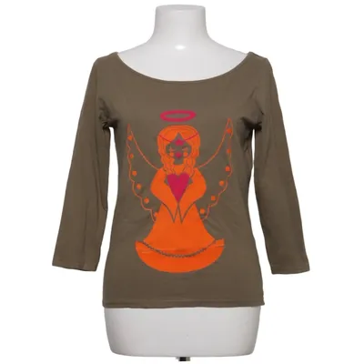 Långärmad t-shirt (Brun, Flerfärgad) från Hanes Bomull, Elastan