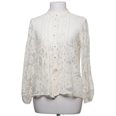 Blouse (White) from Zara Cotton, Polyamide, Viscose