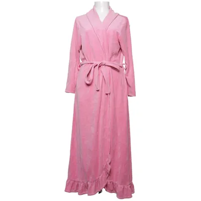 Bathrobe (Pink) from Vera Velour Cotton, Polyester