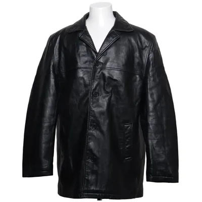 Läderjacka (Svart) från Batistini Skinn, Polyester