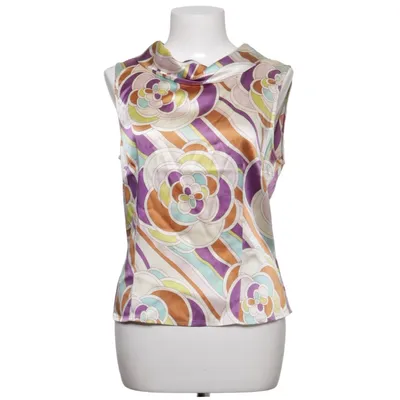 Top (Purple, Brown, Multicolored) from Schumacher Elastane, Silk