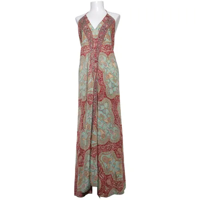Långklänning (Turkos, Röd, Flerfärgad) från Martina Pey Polyester