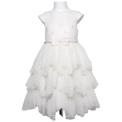 Flower girl dress (White, Pink) from American Princess Polyester
