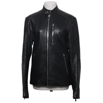 Veste en cuir (Noir) de Zara Cuir, Polyester