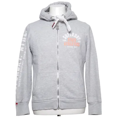 Hættetrøje (Grå) fra Superdry Track & Field Bomuld, Polyester