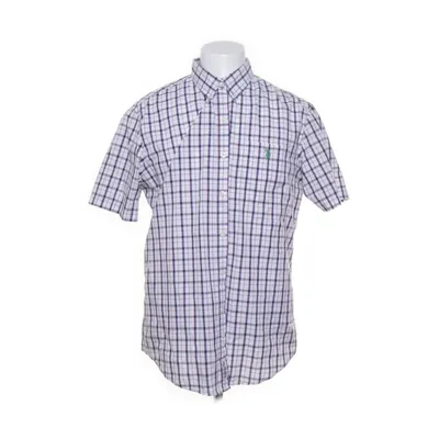 Kortärmad skjorta (Vit, Blå) från U.S. Polo Assn. Bomull, Polyester