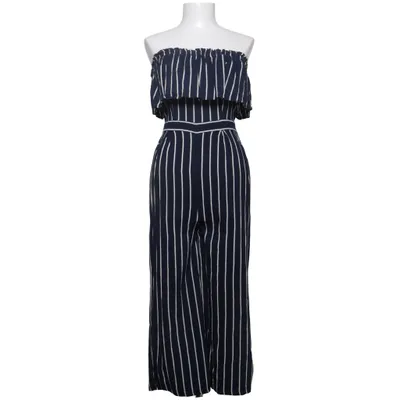 Jumpsuit (Blue, White) from Akasa Cotton, Linen