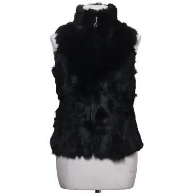 Pälsväst (Svart) från Hollies Bomull, Polyester, Kaninpäls