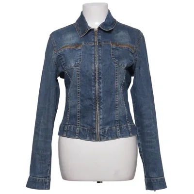 Denimjakke (Blå) fra Crocker Bomuld, Elastan
