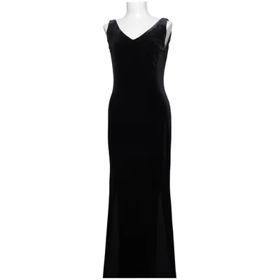 Maxi dress (Black) from C2C Cedosce Elastane, Polyester