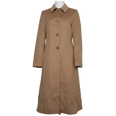 Manteau (Marron) de Linea Viscose, Laine