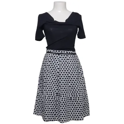 Dress (Black, White) from Olsen Cotton, Polyester, Viscose