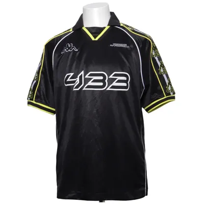 Fodboldtrøje (Sort, Gul, Hvid) fra Kappa Polyester