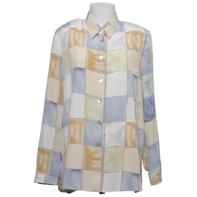 Chemise (Bleu, Beige, Vert) de Canda Polyester