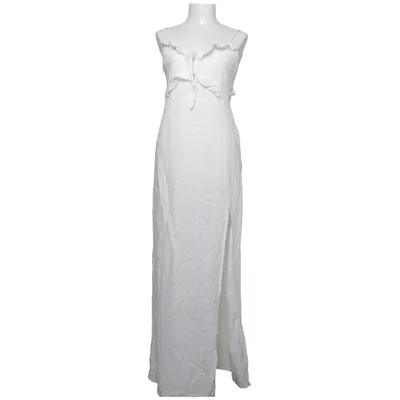 Långklänning (Vit) från NA-KD Bomull, Elastan, Polyester