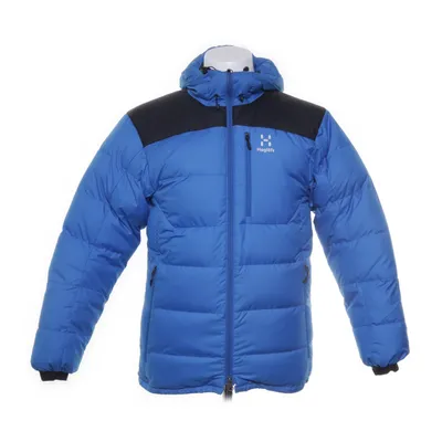 Dunjacka (Blå, Svart) från Haglöfs Dun, Fjädrar, Återvunnen polyester