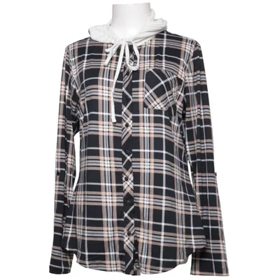Hoodie (Black, White, Beige) from Hailys Elastane, Polyester