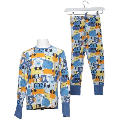 Pajamas (Blue, Yellow, Orange) from Polarn O. Pyret Elastane, Organic cotton
