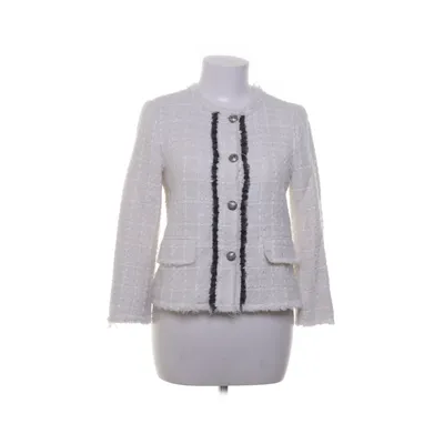 Kavaj (Vit, Svart) från Zara Woman Akryl, Bomull, Polyester