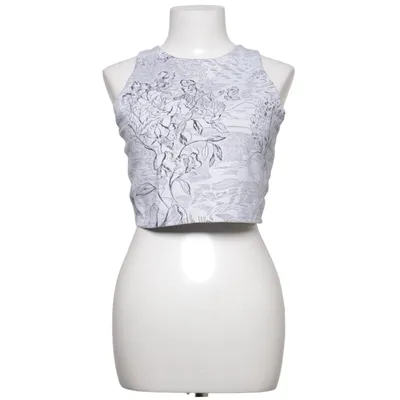 Crop top (Wit, Zwart) van Athleta Elastaan, Polyamide, Polyester
