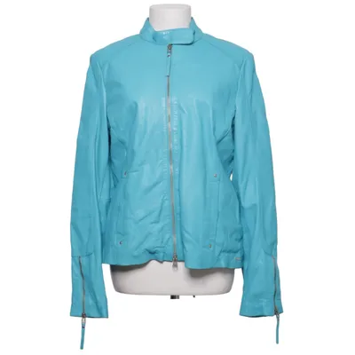 Läderjacka (Blå) från Ibana Skinn, Polyester