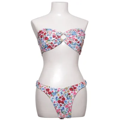 Bikini (Blanc, Multicolore) Élasthane, Polyester