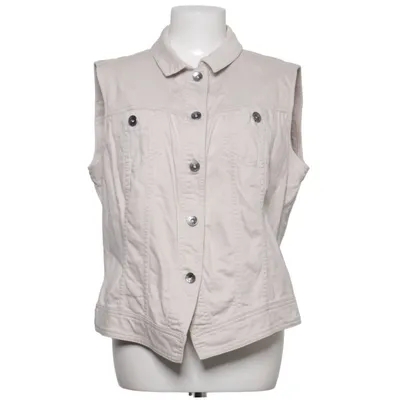 Spijker gilet (Beige) van Bonita Katoen, Elastaan