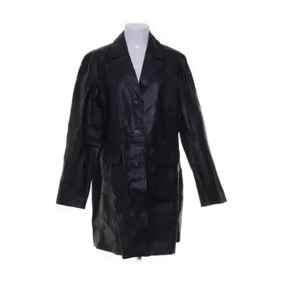 Leren jas (Zwart) van H&M Leer, Polyester