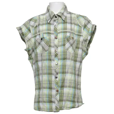 Korte mouwen shirt (Groen, Wit, Blauw) van Bay Katoen