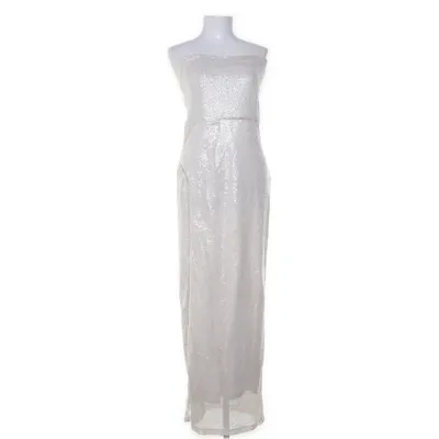 Evening gown (White, Silver) from Gina Tricot Elastane, Polyester