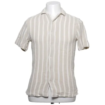 Korte mouwen shirt (Beige, Wit) van Zara