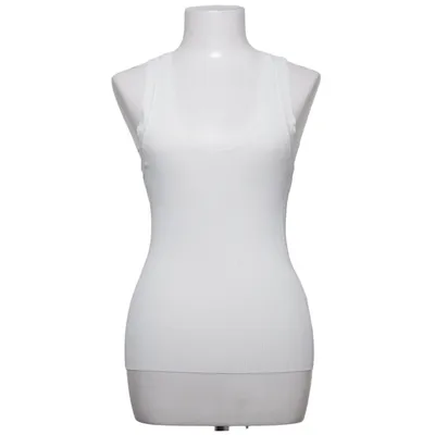Tank Top (White) from Zara Polyamide, Viscose