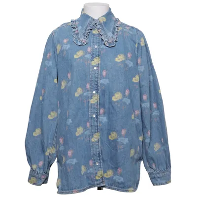 Denim shirt (Blue, Multicolored) from Ganni Organic cotton