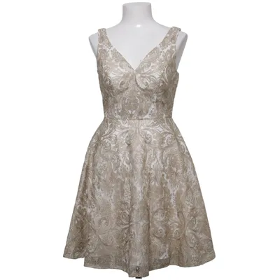 Robe de cocktail (Blanc, Or) de Laona Polyester
