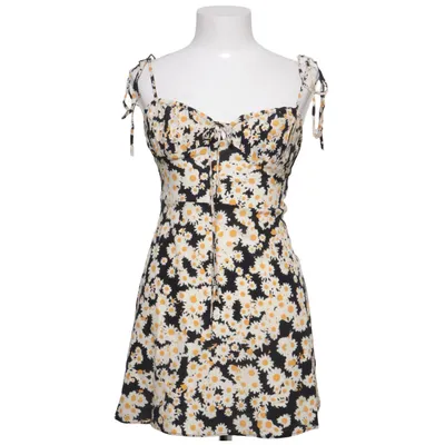 Robe (Noir, Blanc, Jaune) de Réalisation Élasthane, Polyester, Soie
