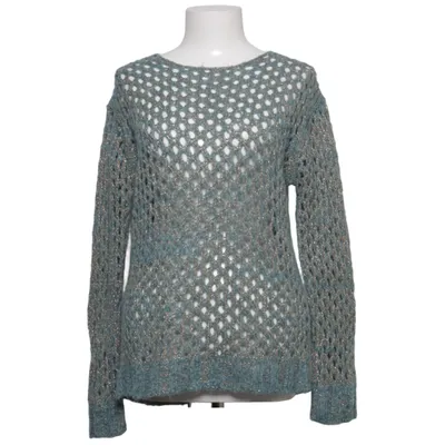 Strickpullover (Blau, Gold) von Mellow Peach Acryl, Mohair, Polyamid, Polyester, Viskose, Wolle