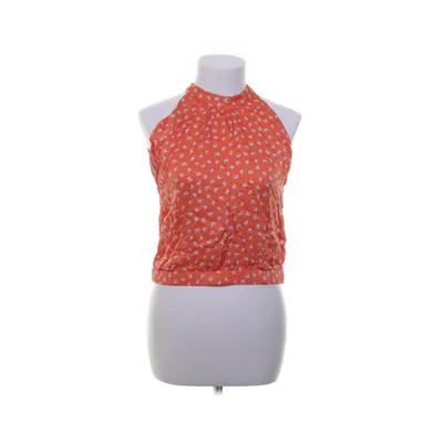Halterneck top (Orange, Hvid) fra Rodebjer Viscose