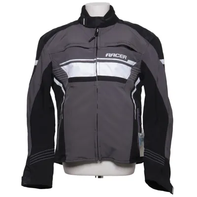 Motorjas (Zwart, Grijs) van Racer Polyester