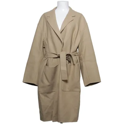 Coat (Beige) from Uniqlo U Polyester, Wool