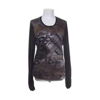 Langærmet t-shirt (Brun, Grå, Flerfarvet) fra Taifun Elastan, Viscose