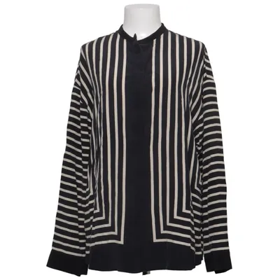 Blouse (Black, Beige) from Totême Silk