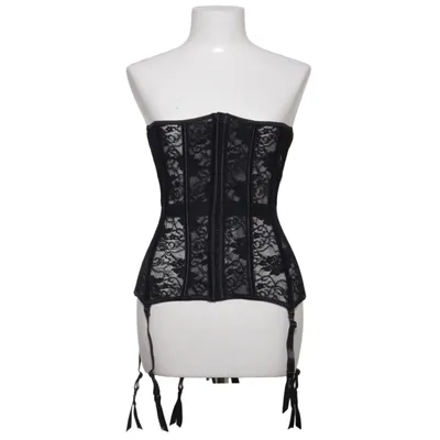 Korsett (Schwarz) von Atixo Elasthan, Polyester