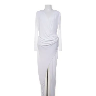 Maxi dress (White) from JLUXLABEL Elastane, Polyester