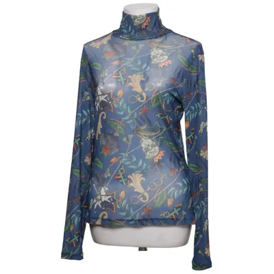 Top (Blauw, Meerkleurig) van Pom Amsterdam Elastaan, Polyester