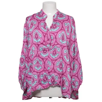 Blouse (Roze, Turquoise) van Made in italy Zijde, Viscose