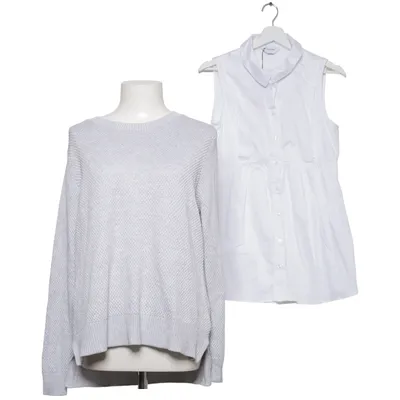 Pull de grossesse (Gris, Blanc) de Seraphine Coton, Élasthane, Nylon, Viscose